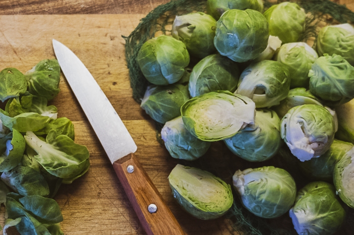 Preparing Brussels Sprouts