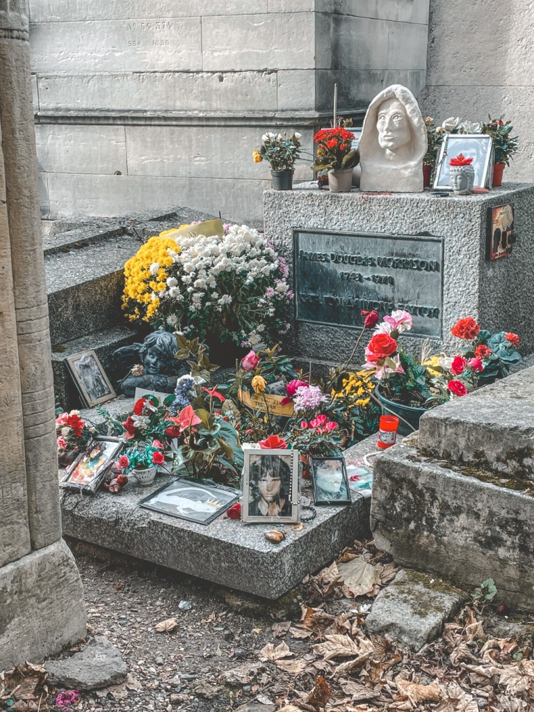 Jim Morrison grave at Père Lachaise